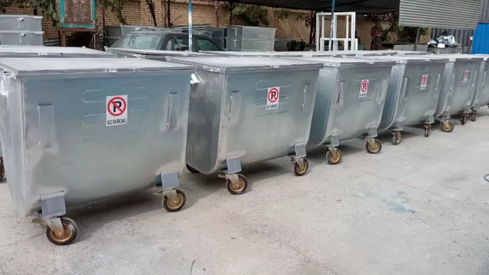 سطل زباله آهنی مکانیزه شهری